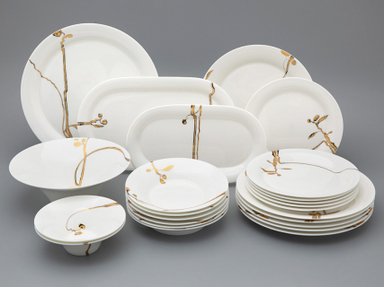 Сервиз столовый на 6 персон, 24 предметов, форма Юлиана, рисунок Лидия, арт 81.33227.00.1, 