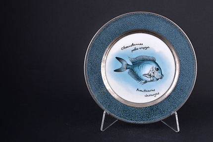 Декоративное блюдо Рыбы. Обыкновенная рыба-хирург, арт 60.09177.00.2