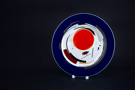 Декоративная тарелка Супрематизм Суетина на форме Mazarin, арт 80.89331.00.1