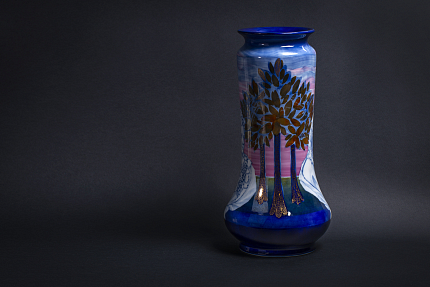 Ваза форма Альфа рисунок Летний сад. Зима и осень арт. 60.10811.00.1