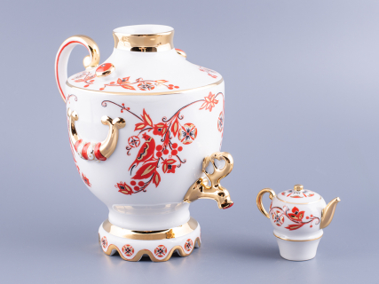 Прибор для вина трехпредметный Веселый самоварчик Русские мотивы арт. 81.10362.00.1, 