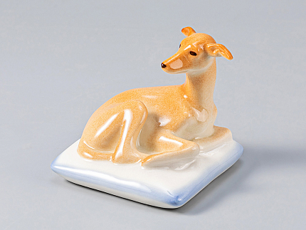 Скульптура Левретка на подушке Лилли арт. 82.81318.00.1