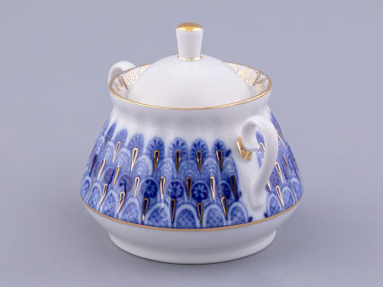 Сахарница форма Лучистая рисунок Незабудка арт. 80.05954.00.1, 