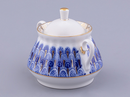 Сахарница форма Лучистая рисунок Незабудка арт. 80.05954.00.1