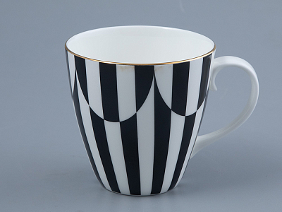 Бокал форма Весна рисунок Да и нет Черный арт. 80.45837.00.1