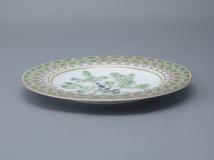 Тарелка декоративная 270 мм в подарочной упаковке форма Европейская рисунок Можжевельник ароматный, арт. 81.33952.00.1, 