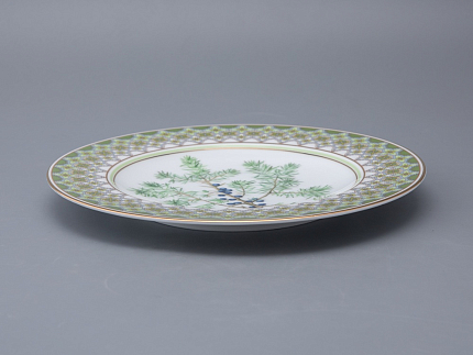 Тарелка декоративная 270 мм в подарочной упаковке форма Европейская рисунок Можжевельник ароматный, арт. 81.33952.00.1