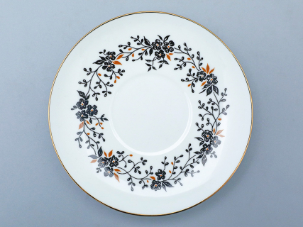 Трехпредметный комплект чайный форма Волна рисунок Тонкие веточки 155 мл арт. 81.14404.00.1, 