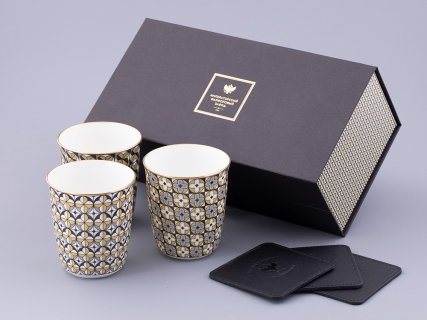 Подарочный набор стаканов форма Цилиндрический, рисунок Elegant Clever, арт. 81.31694.00.1, 