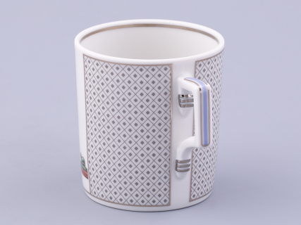 Чашка с блюдцем чайная, форма Гербовая, рисунок Серебряный город 1, арт. 81.32584.00.1, 