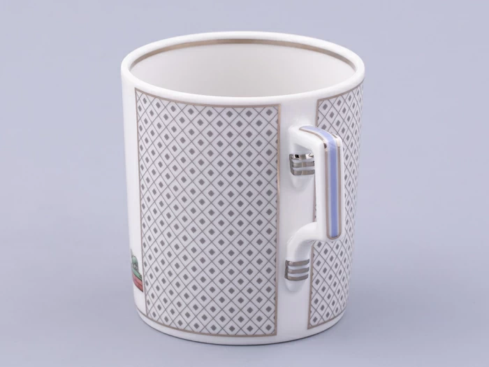 Чашка с блюдцем чайная, форма Гербовая, рисунок Серебряный город 1, арт. 81.32584.00.1, 