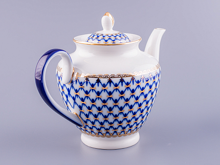 Чайник заварочный форма Весенняя рисунок Кобальтовая сетка арт. 80.75343.00.1