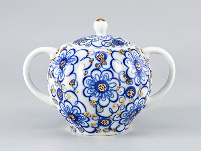 Сервиз чайный форма Тюльпан рисунок Вьюнок, 6 персон 20 предметов, арт. 81.11152.06.1, 