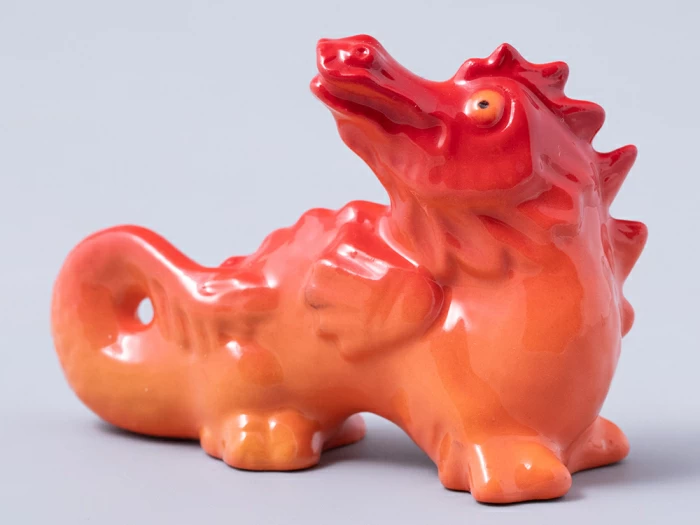 Скульптура Дракон №2 оранжевый Счастье арт. 82.44942.00.1, 