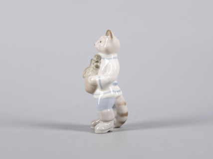 Скульптура  Кот с петушком Друзья арт. 82.43057.00.1, 