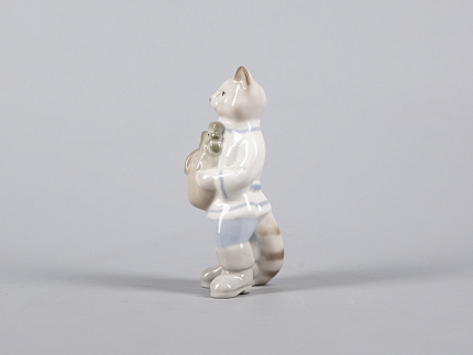 Скульптура  Кот с петушком Друзья арт. 82.43057.00.1