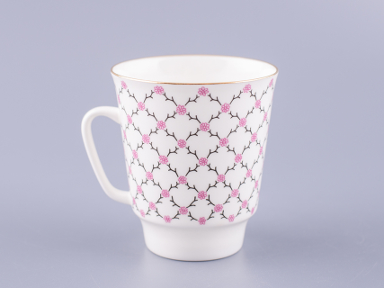 Чашка с блюдцем кофейная 165 мл.,  форма форма Майская,рисунок Розовая сетка арт. 81.13631.00.1, 