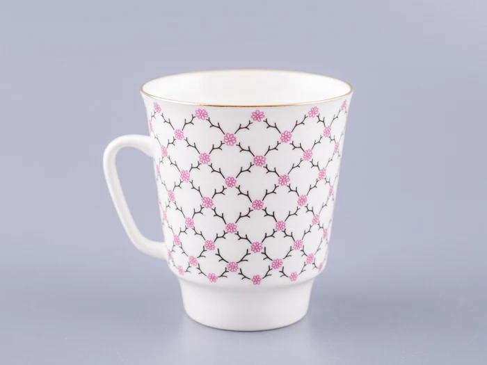 Чашка с блюдцем кофейная 165 мл.,  форма форма Майская,рисунок Розовая сетка арт. 81.13631.00.1, 