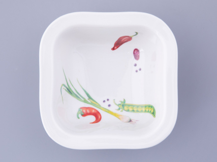 Салатник четырехпорционный форма Молодежная квадратный рисунок Мамина Дача, арт. 80.48023.00.1, 