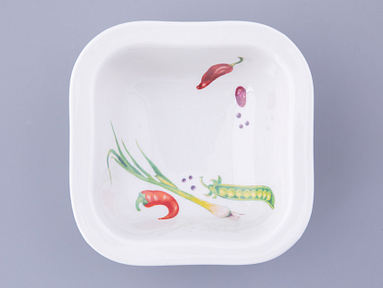 Салатник четырехпорционный форма Молодежная квадратный рисунок Мамина Дача, арт. 80.48023.00.1