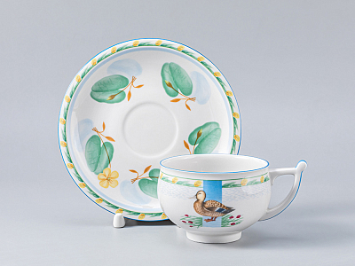 Сервиз чайный форма Кострома рисунок Уткина заводь, 6 персон 20 предметов, арт. 81.25448.00.1