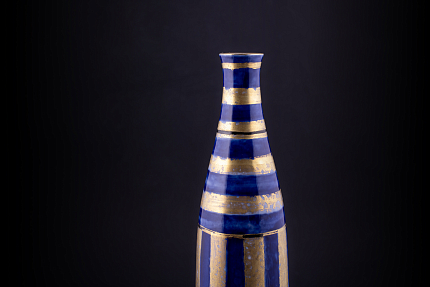 Ваза Бутыль в полоску на форме Бутыль, арт 60.08973.00.1