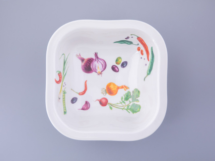 Салатник шестипорционный форма Молодежная квадратный рисунок Мамина Дача, арт. 80.48024.00.1, 