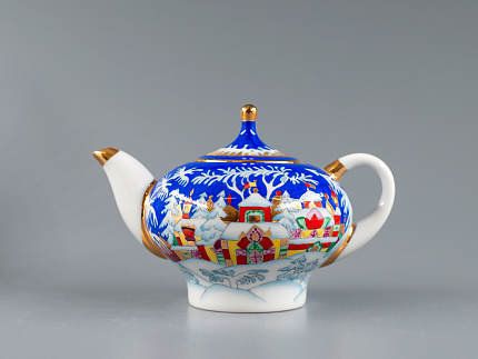 Комплект чайников форма Новгородский рисунок Зимняя сказка арт. 81.13998.00.1