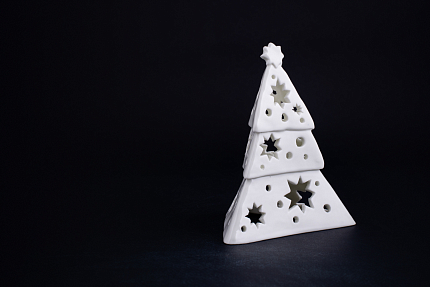 Подсвечник Елочка-звезда, Белая, арт 60.15235.00.1