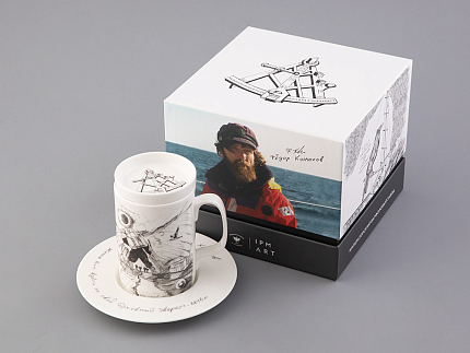 Бокал с крышкой в подарочной упаковке, форма Top. рисунок Путь на Север, арт. 81.32934.00.1