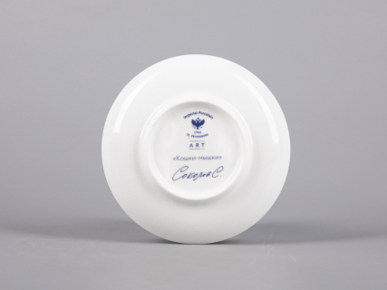 Чашка с блюдцем кофейная 165 мл., форма Майская, рисунок Кошки-мышки арт. 81.30660.00.1, 