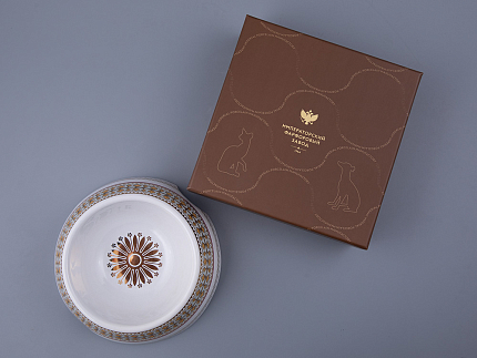 Миска для домашних животных в подарочной упаковке, рисунок Бельведер, арт 81.34253.00.1