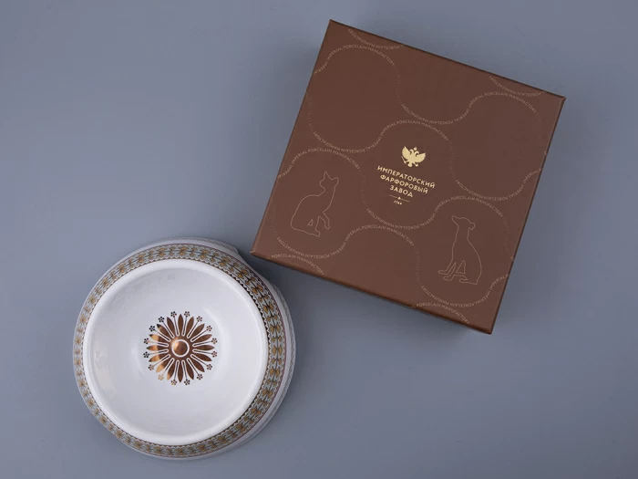 Миска для домашних животных в подарочной упаковке, рисунок Бельведер, арт 81.34253.00.1, 