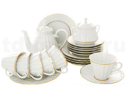Сервиз чайный форма Лучистая рисунок Белоснежка, 6 персон 20 предметов, арт. 81.14814.01.1