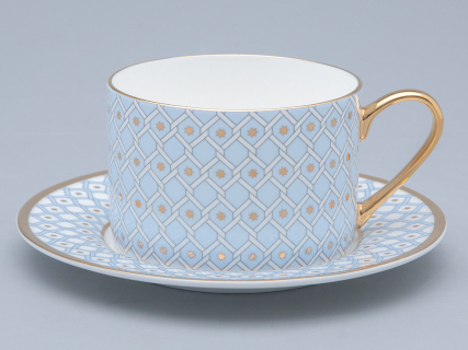 Чашка с блюдцем 250 мл форма Идиллия рисунок Азур 2 арт. 81.26829.00.1, 