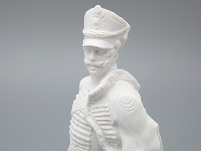 Скульптура Гусар эпохи АлександраI, в подарочной упаковке, рисунок Белый бисквит, арт 81.33423.00.1