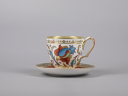 Сервиз чайный форма Александр III рисунок Русский, 6 персон 15 предметов арт. 81.30144.00.1