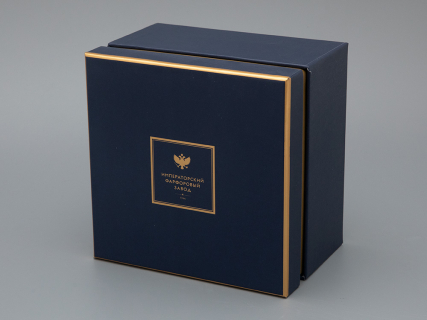 Подарочный набор Бокал с блюдцем и крышкой форма Топ рисунок Слава Веков бронза, арт. 81.33062.00.1, 