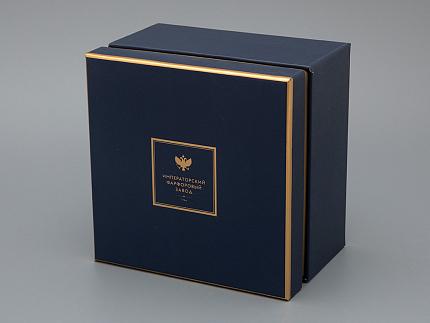 Подарочный набор Бокал с блюдцем и крышкой форма Топ рисунок Слава Веков бронза, арт. 81.33062.00.1