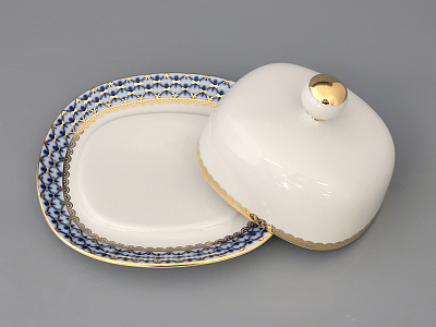 Масленка Прямоугольная Кобальтовая сетка арт. 80.09992.00.1