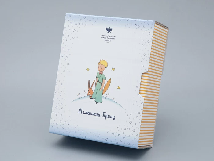 Подарочный набор Чашка с блюдцем, форма Ландыш рисунок Маленький Принц и Лис арт. 81.27753.00.5, 