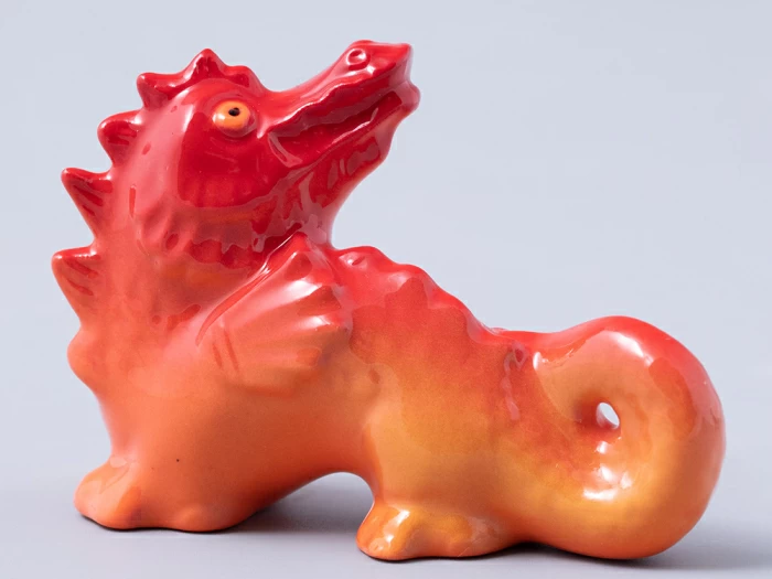 Скульптура Дракон №2 оранжевый Счастье арт. 82.44942.00.1, 