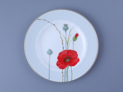 Тарелка 205 мм форма Премиум рисунок Маки, арт. 80.06298.00.1, 