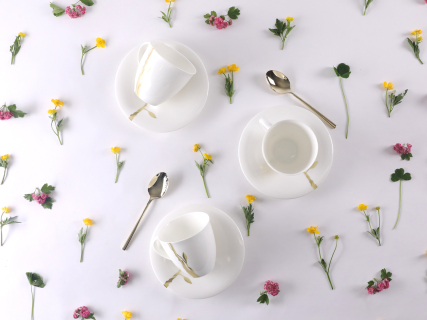 Сервиз чайный на 6 персон, 14 предметов, форма Оливия, рисунок Лидия, арт 81.31429.00.1, 