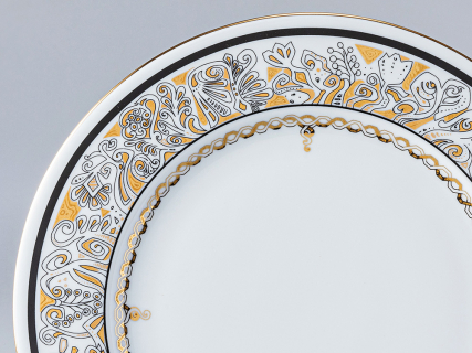 Тарелка 320 мм форма Европейская-2 рисунок Русский модерн арт. 80.84550.00.1, 