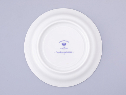 Чашка с блюдцем чайная, форма Гербовая, рисунок Серебряный город 5, арт. 81.32588.00.1