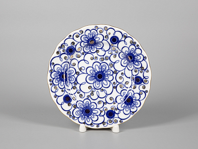 Трехпредметный комплект чайный форма Тюльпан рисунок Вьюнок 250 мл арт. 81.11210.00.1