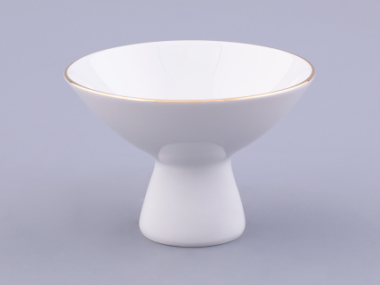 Ваза для мороженого форма Молодежная рисунок Золотая лента арт. 80.04729.00.1, 