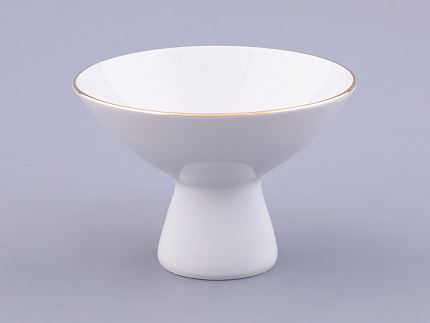 Ваза для мороженого форма Молодежная рисунок Золотая лента арт. 80.04729.00.1