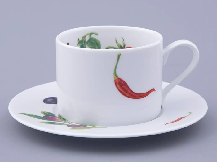 Чашка с блюдцем форма Соло рисунок Мамина Дача, арт. 81.32794.00.1, 